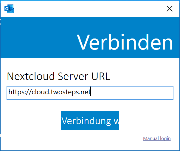 Verbinden mit der Vloud