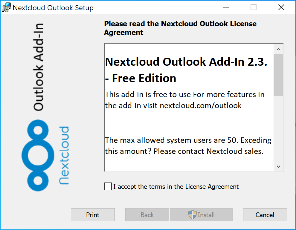 Installation des Outlook-Add-In
